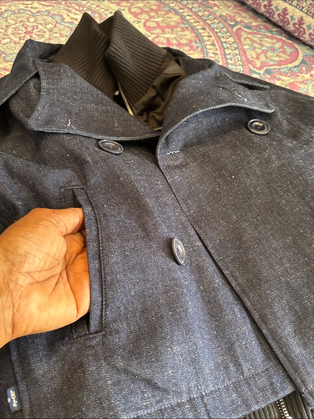 NWT Levi’s Jean Jacket with Detachable Vest - Picture 10 of 11